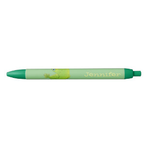 Bolígrafo De Tinta Negra Ilustracion de personalizado de paracaídas verde l