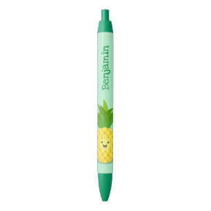Bolígrafo De Tinta Negra Ilustracion de personalizado de piña cuta
