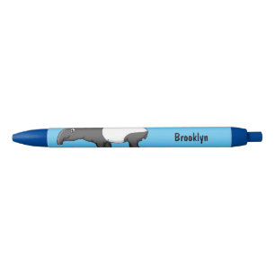 Bolígrafo De Tinta Negra Ilustracion de personalizado feliz