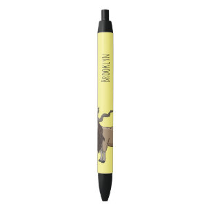 Bolígrafo De Tinta Negra Ilustracion del personalizado de cabras Markhor