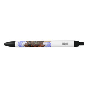Bolígrafo De Tinta Negra Ilustracion del personalizado del costillar de cor