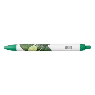Bolígrafo De Tinta Negra Ilustracion personalizado Cucumber