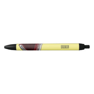Bolígrafo De Tinta Negra Ilustracion personalizado de acordeón