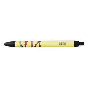 Bolígrafo De Tinta Negra Ilustracion personalizado de herramientas de carpi