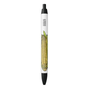 Bolígrafo De Tinta Negra Ilustracion personalizado de maíz