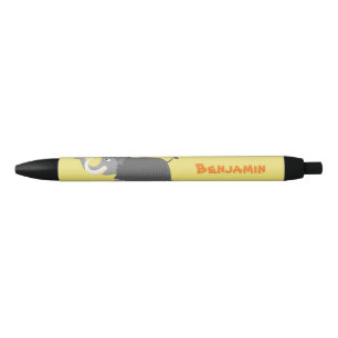 Bolígrafo De Tinta Negra Ilustracion personalizado de mamut torpe