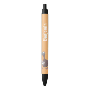 Bolígrafo De Tinta Negra Ilustracion personalizado de pájaro dodo gracioso