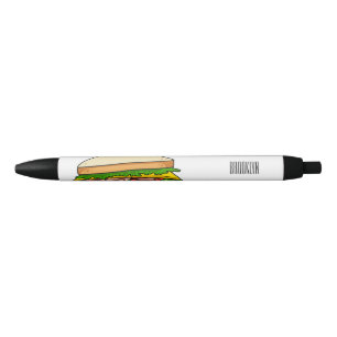 Bolígrafo De Tinta Negra Ilustracion personalizado de sándwich