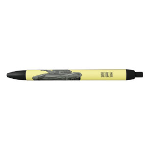 Bolígrafo De Tinta Negra Ilustracion personalizado de tanques