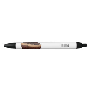 Bolígrafo De Tinta Negra Ilustracion personalizado de tarta