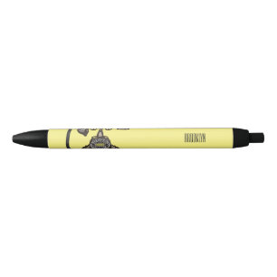 Bolígrafo De Tinta Negra Ilustracion personalizado de teléfono