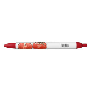 Bolígrafo De Tinta Negra Ilustracion personalizado de tomate