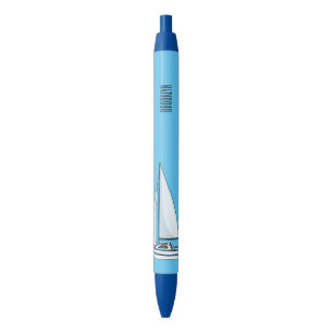 Bolígrafo De Tinta Negra Ilustracion personalizado de velero
