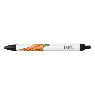 Bolígrafo De Tinta Negra Ilustracion personalizado de zanahoria