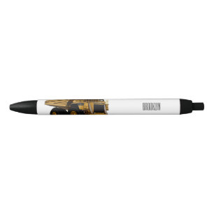 Bolígrafo De Tinta Negra Ilustracion personalizado del camión de altura