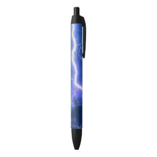 Bolígrafo De Tinta Negra Impactante paro relámpago