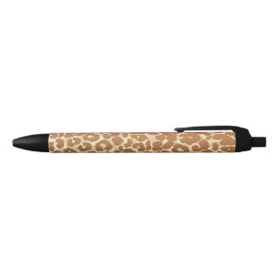 Bolígrafo De Tinta Negra Impresión manuscrita de leopardo