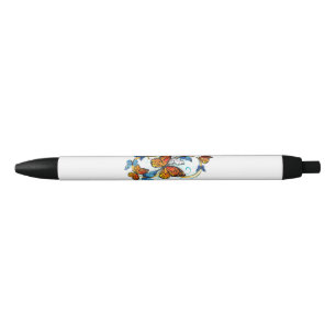 Bolígrafo De Tinta Negra Infinidad de Mariposas Monarca