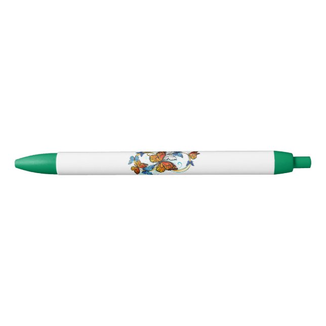 Bolígrafo De Tinta Negra Infinity of Monarch Butterflies (Anverso)