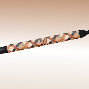 Bolígrafo De Tinta Negra Inicial Tinta de plástico diagonal de otoño