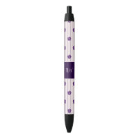 Iniciales de guiones elegantes - Flores y franjas