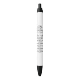 Bolígrafo De Tinta Negra Inspiración de las escrituras de Dios