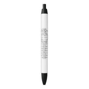 Bolígrafo De Tinta Negra Inspiración de las escrituras de Dios