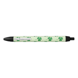 Bolígrafo De Tinta Negra irish tres hojas clover patrón