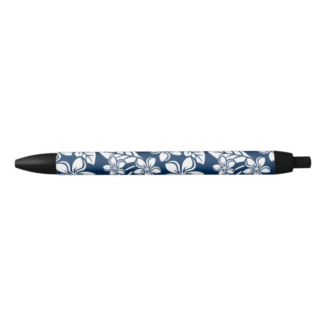 BOLÍGRAFO DE TINTA NEGRA ISLAND PLUMERIA (NAVY BLUE) (Anverso)