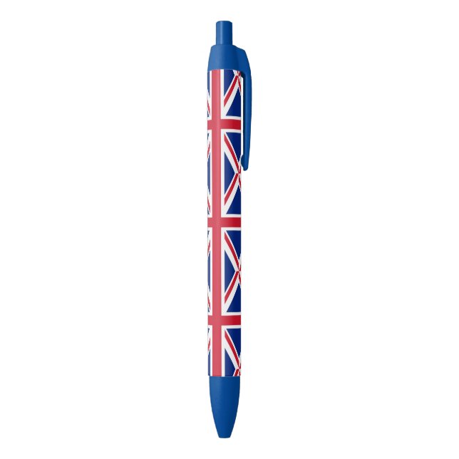 Bolígrafo De Tinta Negra jack de unión de banderas británicas de moda londi (Parte inferior (Vertical))