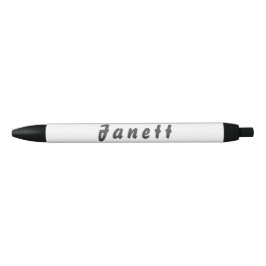 Bolígrafo De Tinta Negra Janett Kugelschreiber