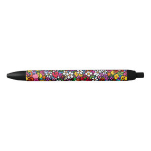 Bolígrafo De Tinta Negra Jardín Alegre