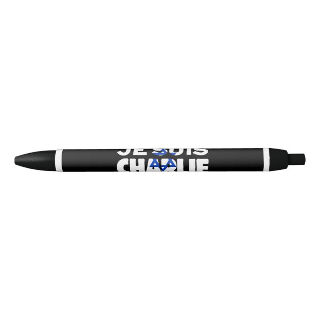 Bolígrafo De Tinta Negra Je Suis Charlie - Israel (Anverso)