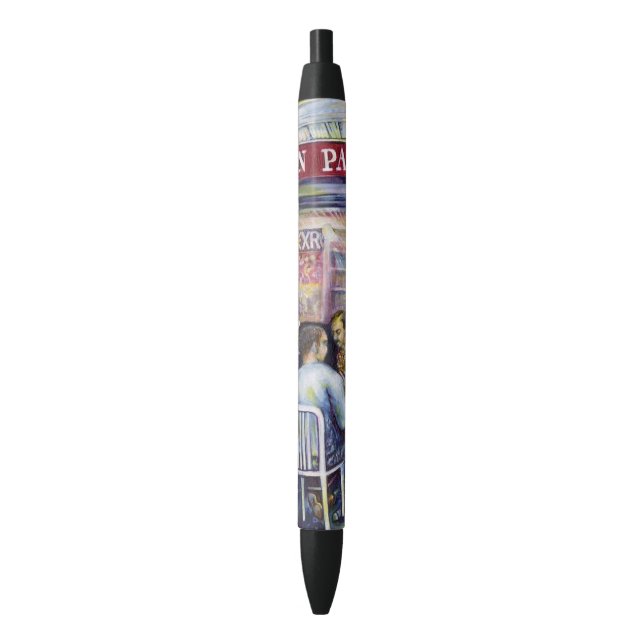 Bolígrafo De Tinta Negra Jocund (Frente vertical)