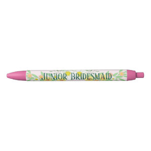 Bolígrafo De Tinta Negra Junior Bridesmaid Floral