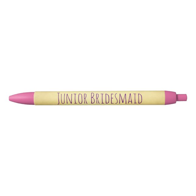 Bolígrafo De Tinta Negra Junior Bridesmaid Souvenir (Anverso)