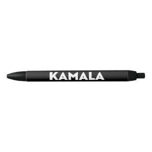 Bolígrafo De Tinta Negra Kamala moderna y audaz tipografía negra minimalist