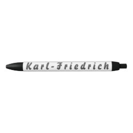 Bolígrafo De Tinta Negra Karl-Friedrich Kugelschreiber