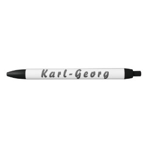 Bolígrafo De Tinta Negra Karl-Georg Kugelschreiber