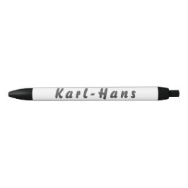 Bolígrafo De Tinta Negra Karl-Hans Kugelschreiber