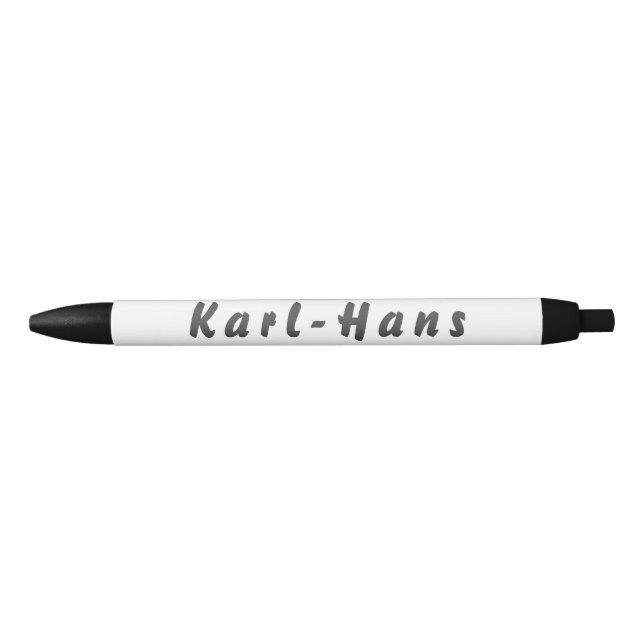 Bolígrafo De Tinta Negra Karl-Hans Kugelschreiber (Anverso)