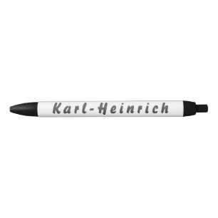 Bolígrafo De Tinta Negra Karl-Heinrich Kugelschreiber