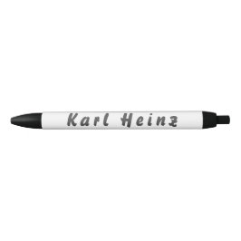 Bolígrafo De Tinta Negra Karl Heinz Kugelschreiber