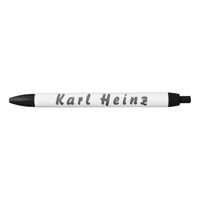 Bolígrafo De Tinta Negra Karl Heinz Kugelschreiber (Anverso)