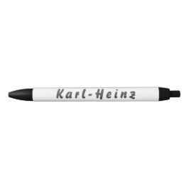 Bolígrafo De Tinta Negra Karl-Heinz Kugelschreiber