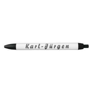 Bolígrafo De Tinta Negra Karl-Jürgen Kugelschreiber