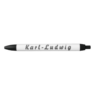 Bolígrafo De Tinta Negra Karl-Ludwig Kugelschreiber