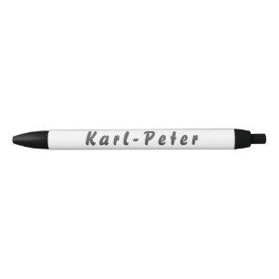 Bolígrafo De Tinta Negra Karl-Peter Kugelschreiber