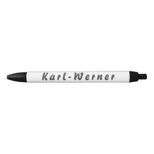 Bolígrafo De Tinta Negra Karl-Werner Kugelschreiber