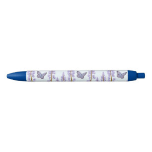 Bolígrafo De Tinta Negra Karner Blue - El peligro de extinción, con Lupina